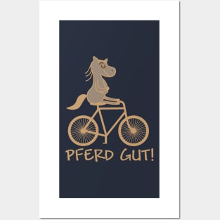 Good horse rides a bicycle (b) Posters and Art